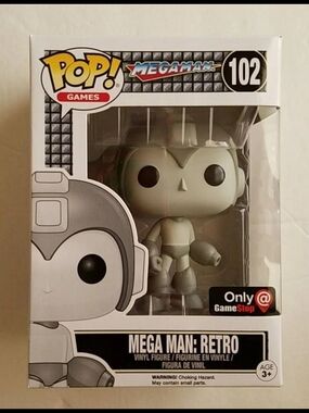 Funko Pop! Games Mega Man: Retro #102 Vinyl Figure - Gray